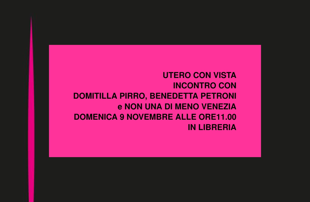 UTERO CON VISTA alla MarcoPolo con le autrici e NonUnaDiMenoVenezia